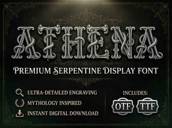 Athena: The All-Caps Display Font That Commands Attention