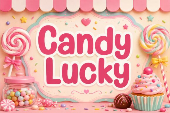 Candy Lucky: A Sweetened Display Font for Creative Projects