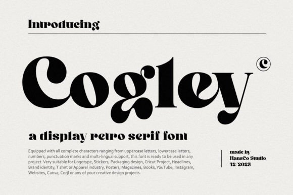 Cogley: A Vintage Serif for Modern Creative Projects