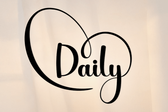 Daily: A Timeless Handwritten Font for Authentic Design