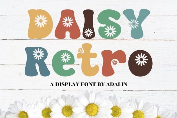 Daisy Retro: The Playful Typeface for Cheerful Designs