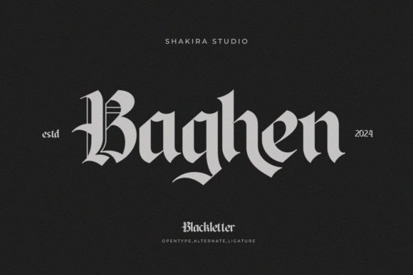 Embrace Timeless Elegance with the Baghen Blackletter Font