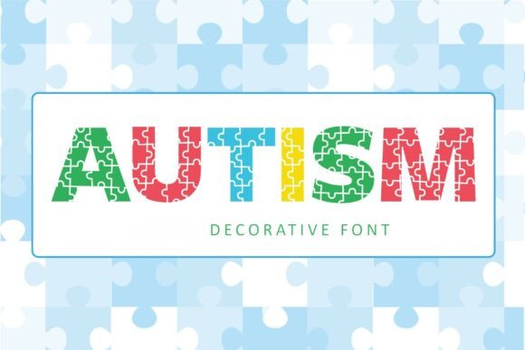Integrating the Autism Puzzle Decorative Display Font into Professional and Creative Workflows