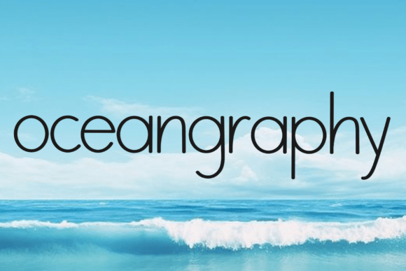 Oceangraphy: A Practical Guide to This Decorative Holiday Typeface