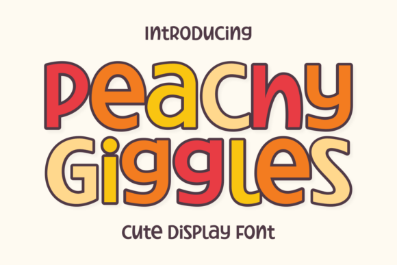 Peachy Giggles: How This Exuberant Display Font Redefines Playful Typography