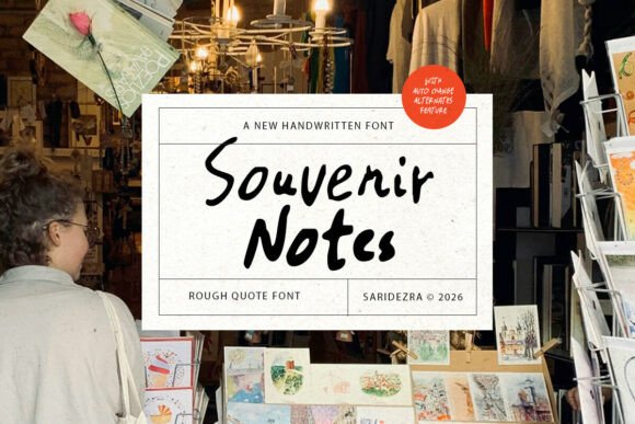 Souvenir Notes: The Handwritten Font That Brings a Human Touch to Your Designs
