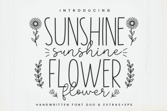 Sunshine Flower: A Professional Evaluation of a Versatile Font Duo