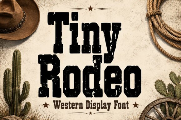 Tiny Rodeo: A Bold Western Display Font for Authentic Design