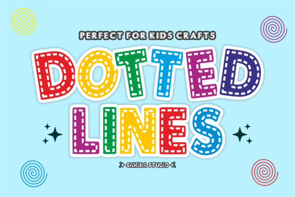 Unleashing Creativity with Dotted Lines: A Font That Stitches Imagination Together