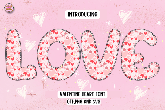 Valentine Heart: A Typeface for Romantic Visual Design